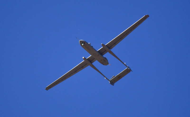 Israeli Air Force UAV Heron drone in Palmachim Air Base
