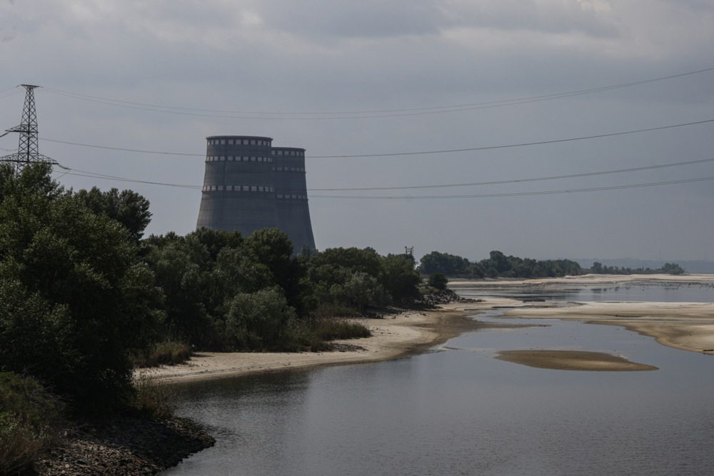 International Atomic Energy Agency (IAEA) members examine Zaporizhzhia Nuclear Power Plant in Enerhodar