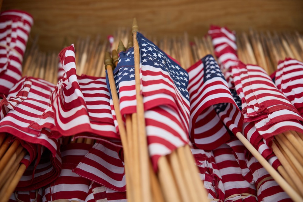 Memorial Day Flag Placement at the Los Angeles National Cemetery