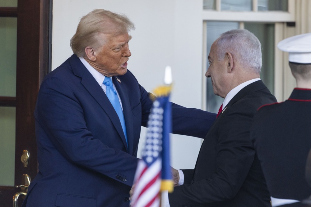 Israeli Prime Minister Netanyahu meets with US President Donald Trump at White House
