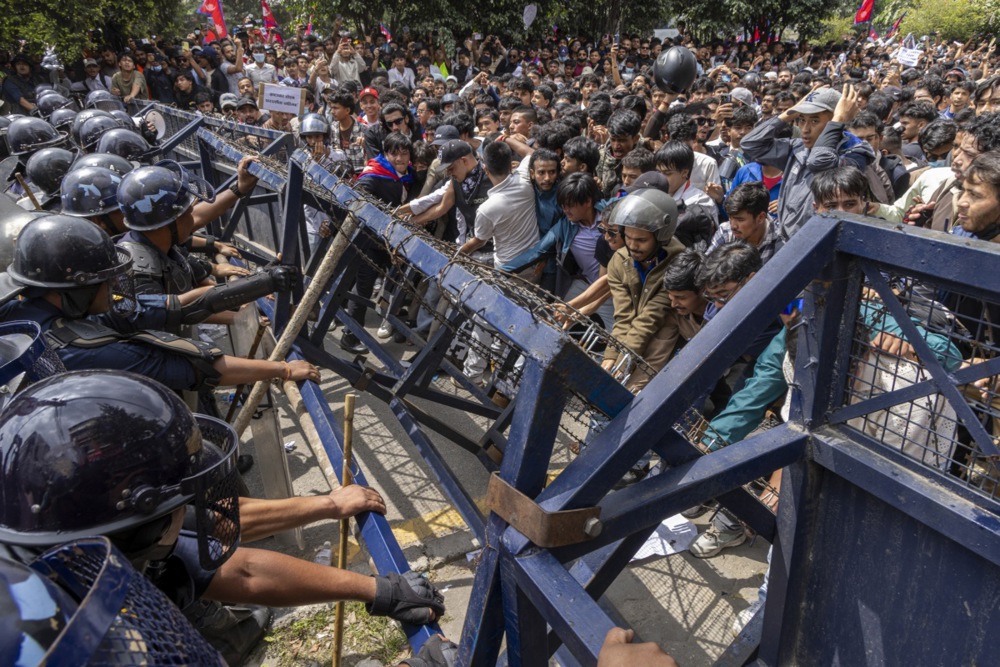Protesters clash with police over social media ban in Nepal