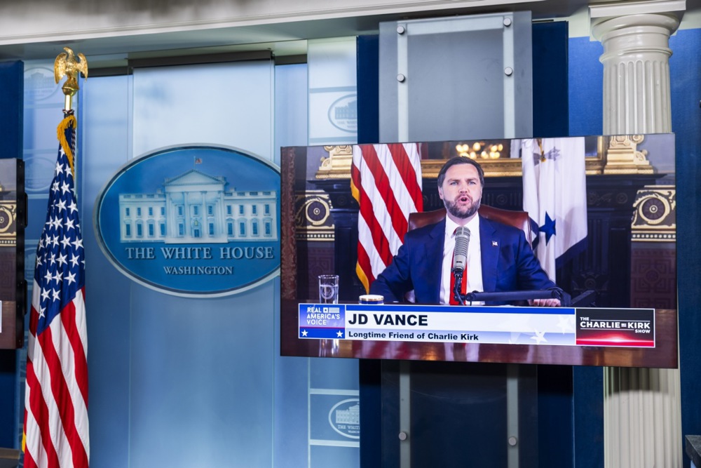 US Vice President JD Vance hosts The Charlie Kirk Show