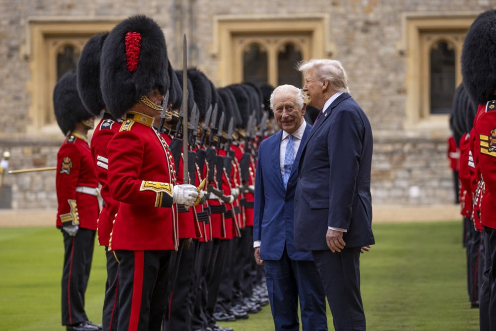 Britain's King Charles III hosts US President Trump during state visit