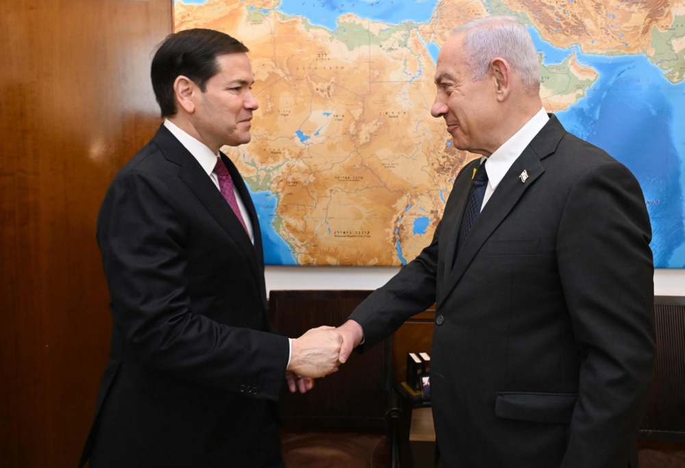 US Secretary of State Rubio meets Israeli Prime Minister Netanyahu in Jerusalem