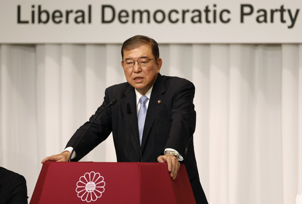 Japan's ruling Liberal Democratic Party's presidential election candidates joint news conference