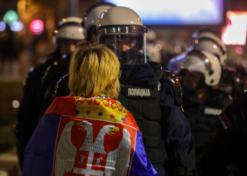 University student-led protest against the government in Serbia