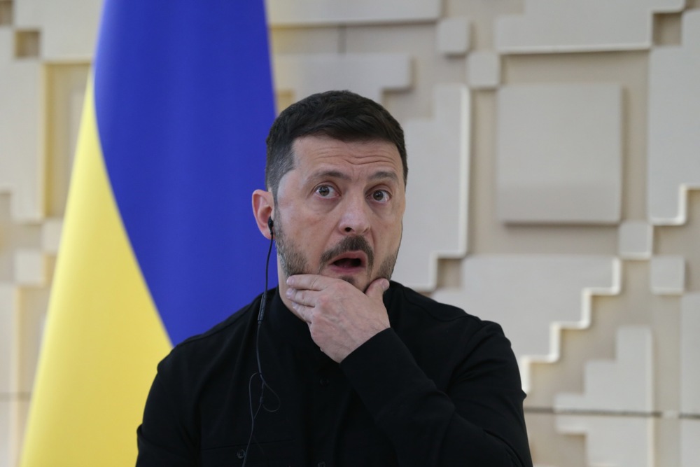 Ukrainian President Zelensky meets the press after talks in Ankara
