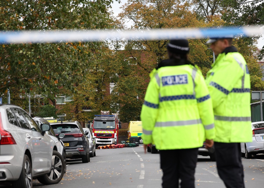 Vehicle and stabbing attack on Manchester synagogue