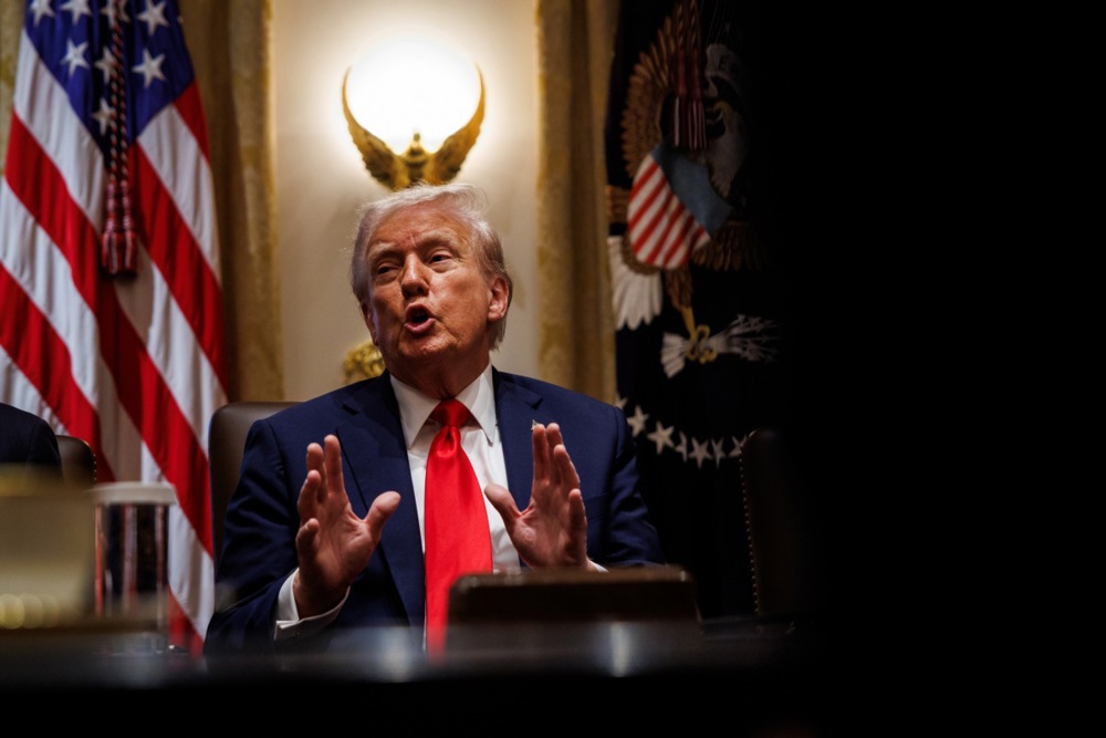 US President Donald Trump holds cabinet meeting in Washington