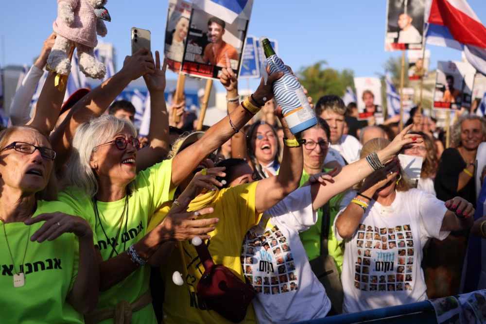 Israelis gather as hostages held by Hamas set to be released