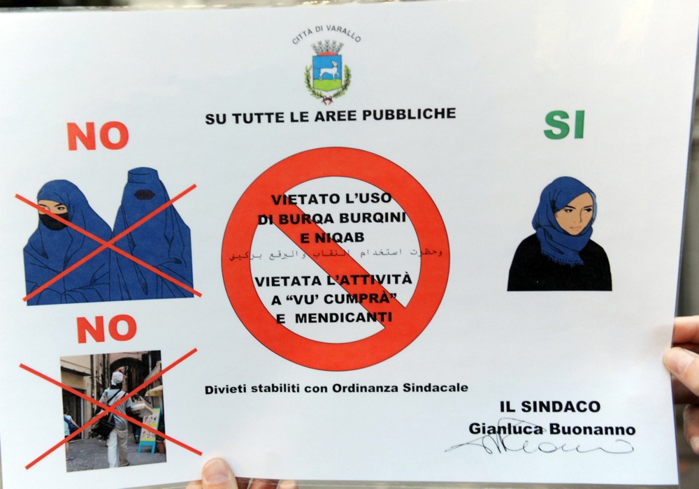 Burqa banned in Italian northern village