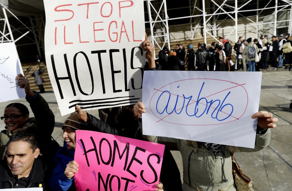 Airbnb debate at City Hall in New York