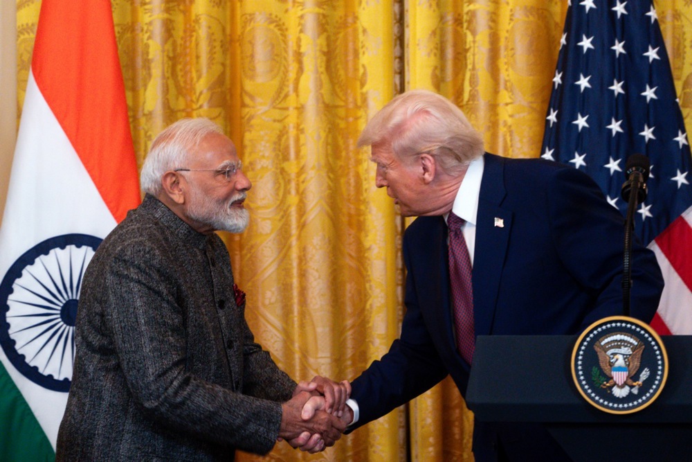 India Prime Minister Narendra Modi meets with US President Donald Trump at the White House