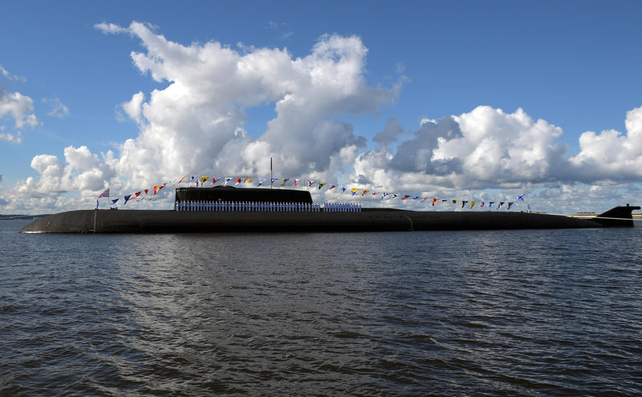 The 'Russia Navy Day' parade in St. Petersburg