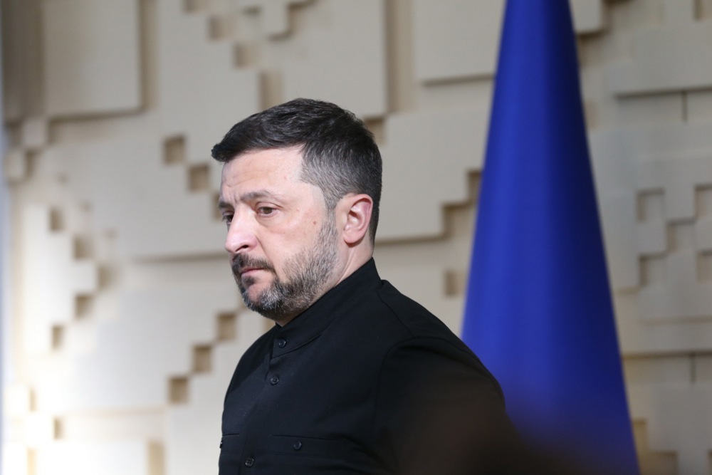 Ukrainian President Zelensky meets the press after talks in Ankara