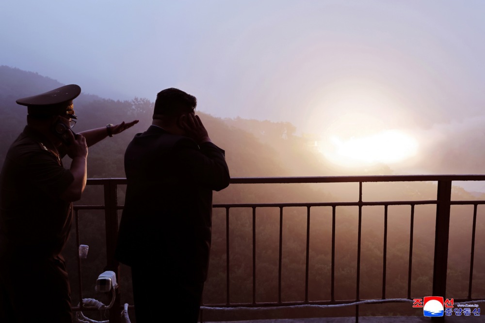 North Korea conducts ground jet test of carbon-fiber solid-fuel engine