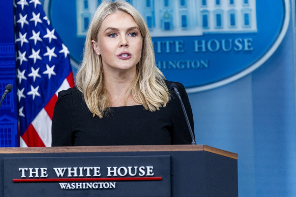 White House Press Secretary Karoline Leavitt hosts the daily press briefing