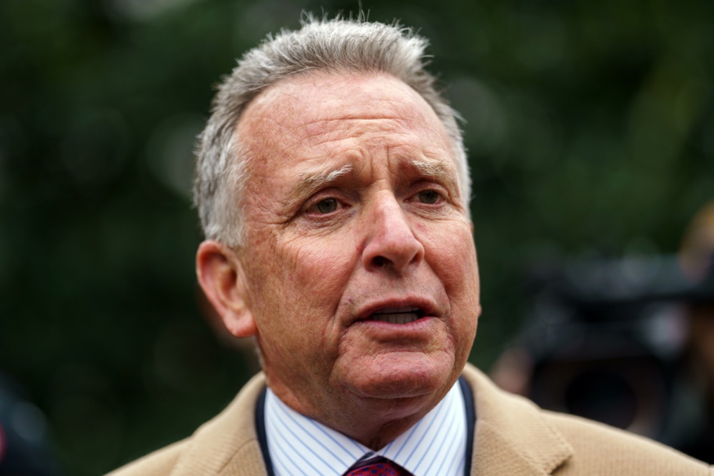 US Middle East envoy Steve Witkoff speaks to reporters at the White House