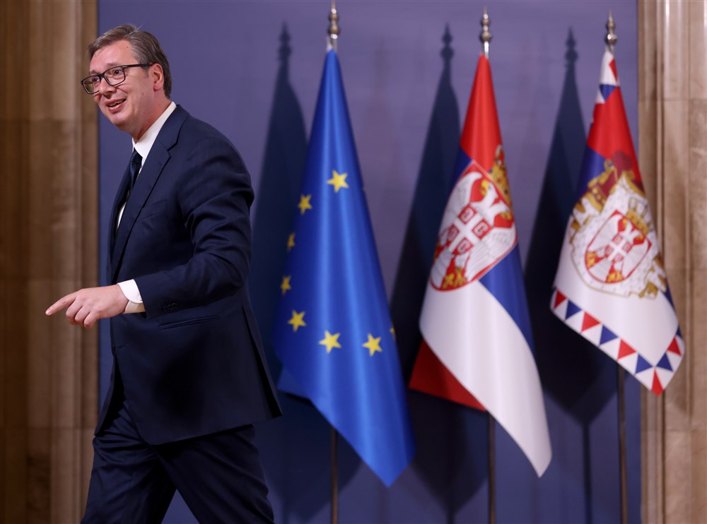 Serbian president holds presser on Kosovo local elections aftermath