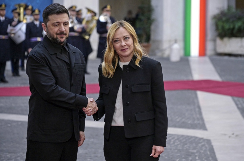 Ukraine's President Volodymyr Zelensky visits Italy