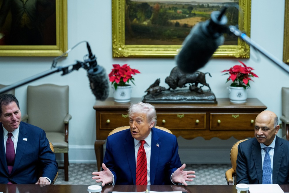 US President Donald Trump Roundtable With Hi-Tech Business Executives