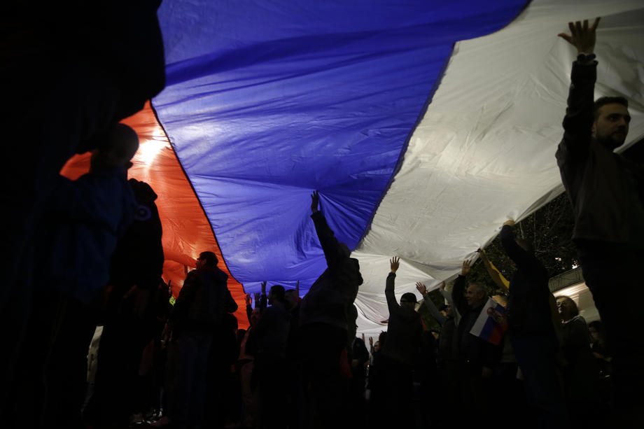 Pro-Russian protest in Belgrade