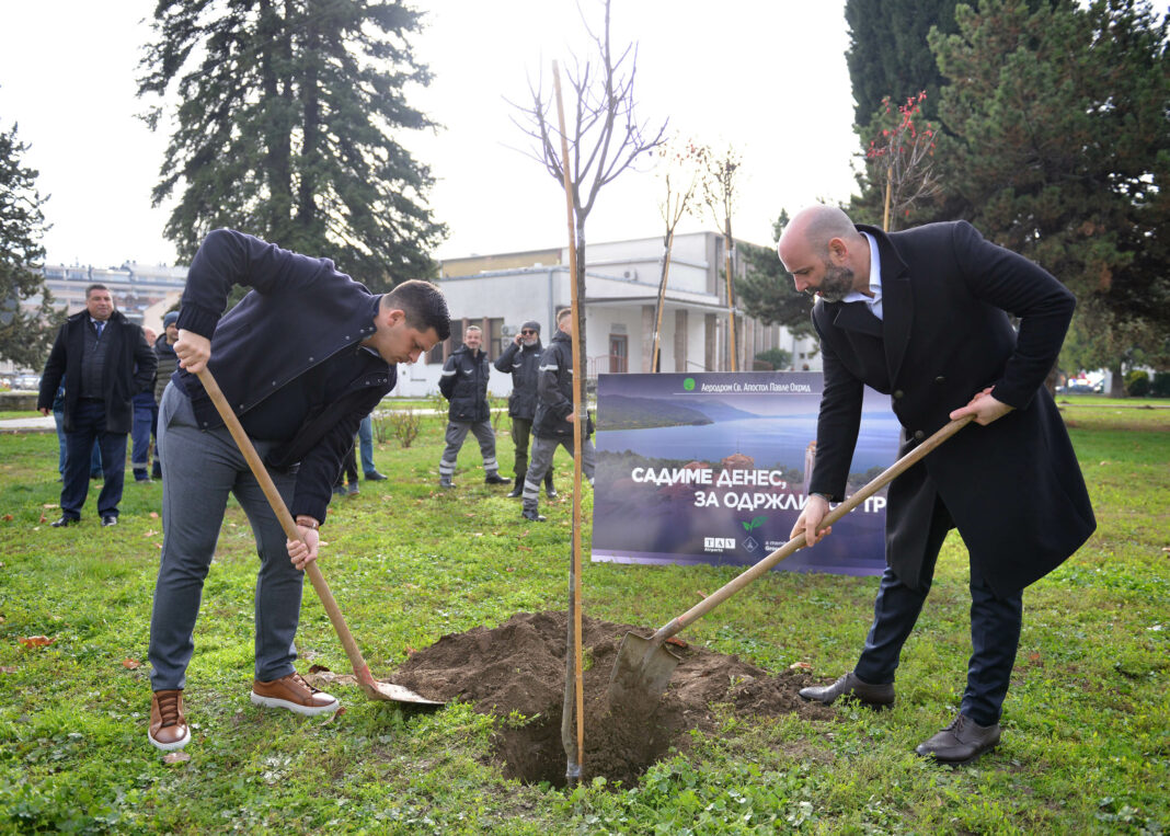 Зелена иницијатива на ТАВ Аеродроми „Садиме денес за одржливо утре“ во Охрид