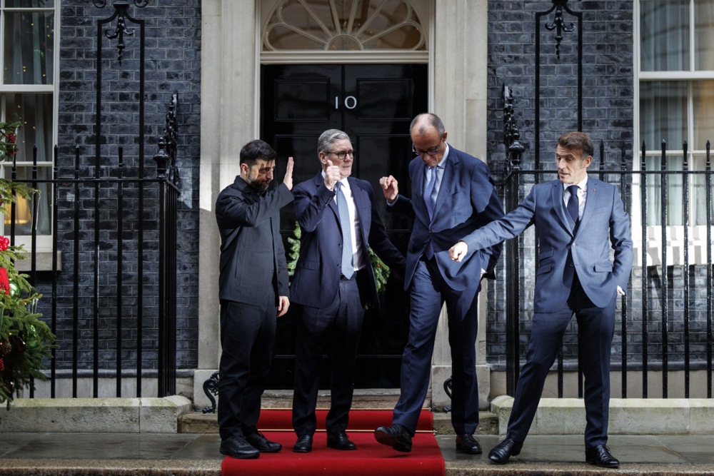 President of Ukraine meets the leaders of the UK, France and Germany in London