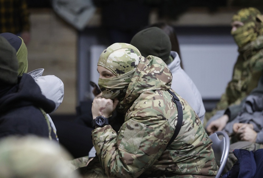 The press conference of Russian Volunteer Corps fighters dedicated to the results of their activity in Russian - Ukrainian war in 2024