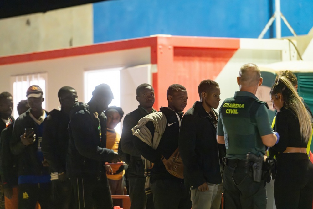 Spanish authorities rescue 61 migrants off the Canary Islands' coast