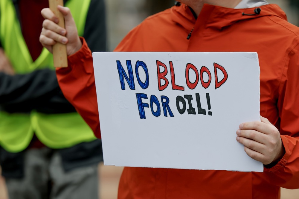 Protest against latest US military actions in Venezuela