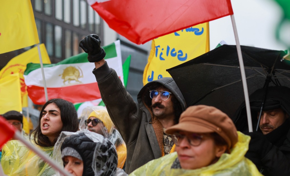 Belgium Iranian opposition Protest