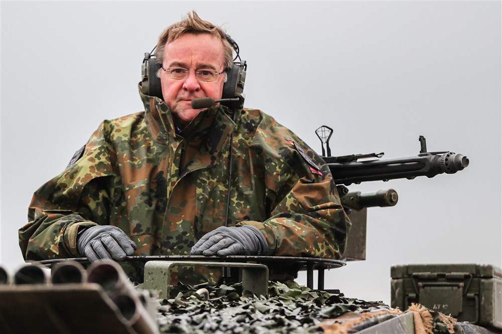 German Defense Minister Pistorius attends demonstration of Leopard 2 battle tanks