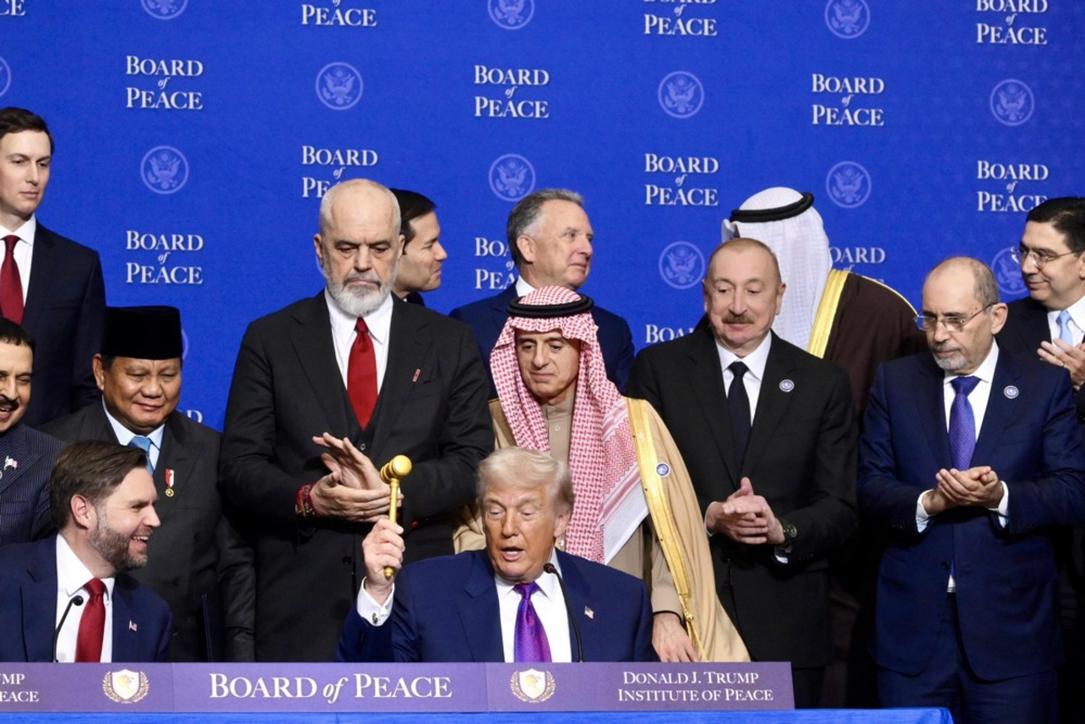 Board of Peace meeting at the Donald J. Trump U.S. Institute of Peace in Washington