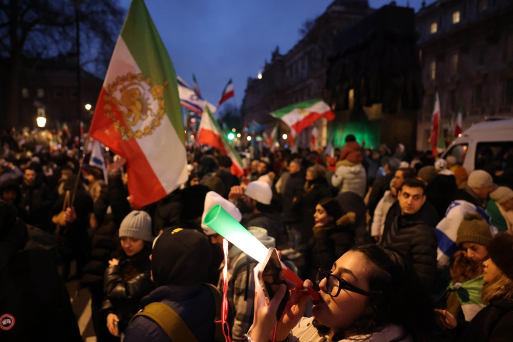 Rally in support of current protest movement in Iran