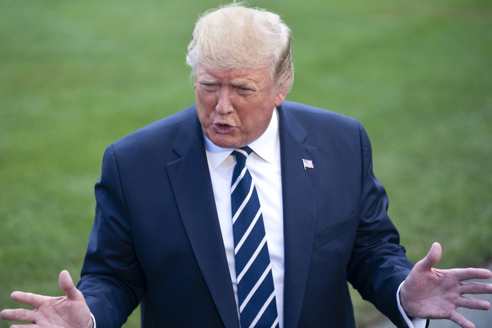 Trump departs White House for Bedminster, speaks about Iran