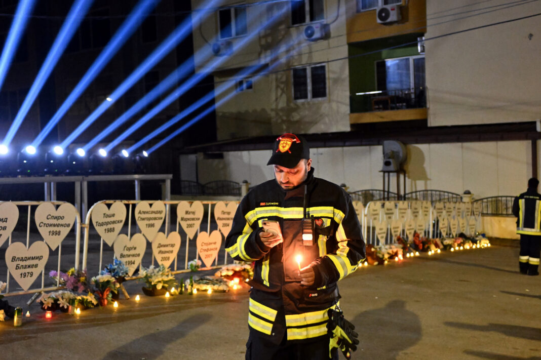 NIGHTCLUB - FIRE - NMACEDONIA-PROTEST