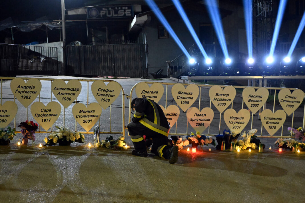 NIGHTCLUB - FIRE - NMACEDONIA-PROTEST