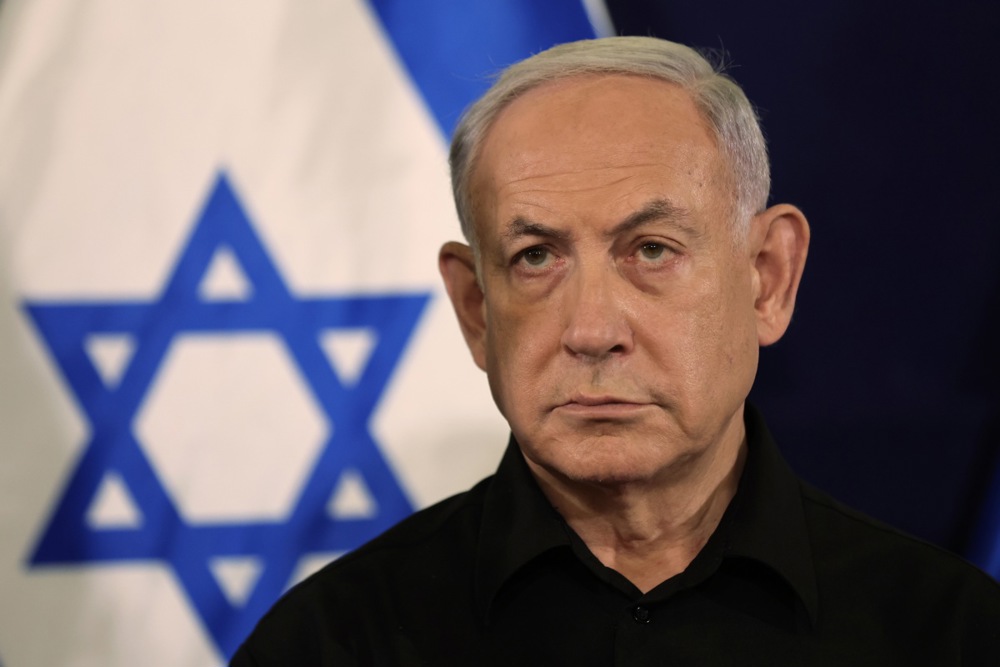 Israel's prime minister, defense minister hold press conference in Tel Aviv