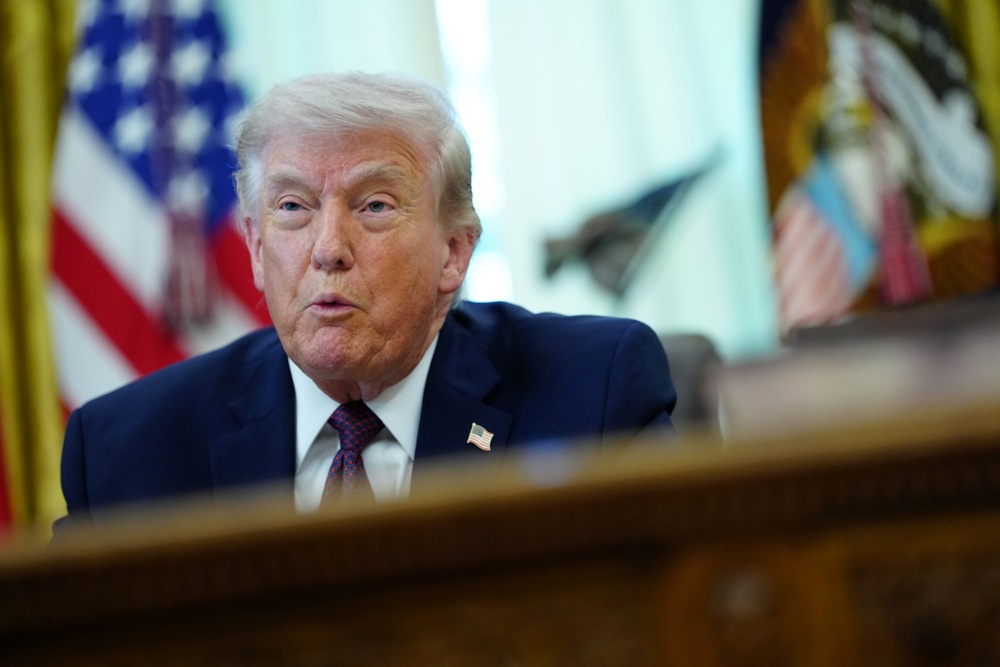 US President Donald Trump signs executive order on election integrity