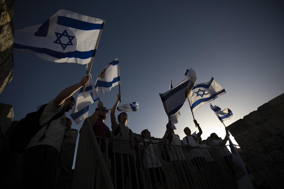 Jerusalem Day flag march in Jerusalem