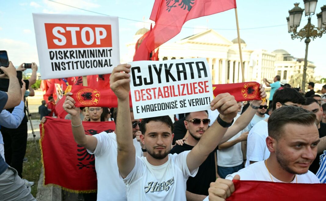 stidenti protest albanski