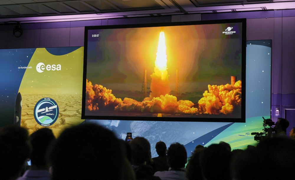 Sentinel-1D launch event at ESA's European Space Operations Centre (ESOC) in Darmstadt