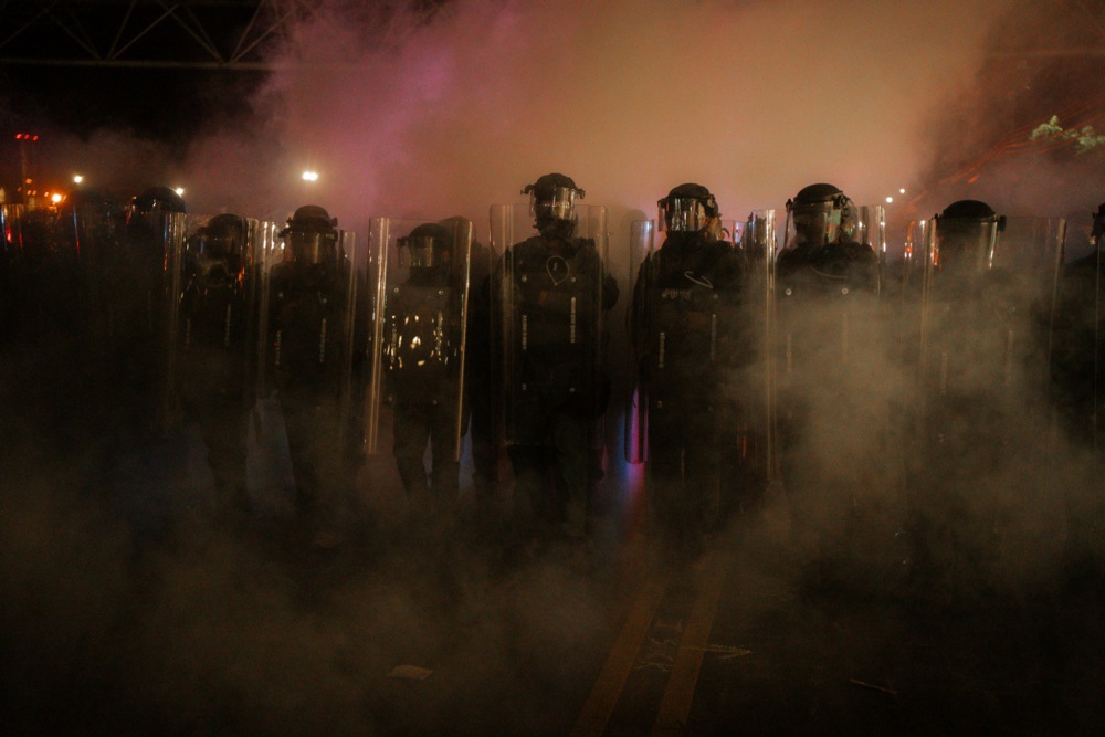 New Jersey police clear protesters at detention facility amid inmate hunger strike