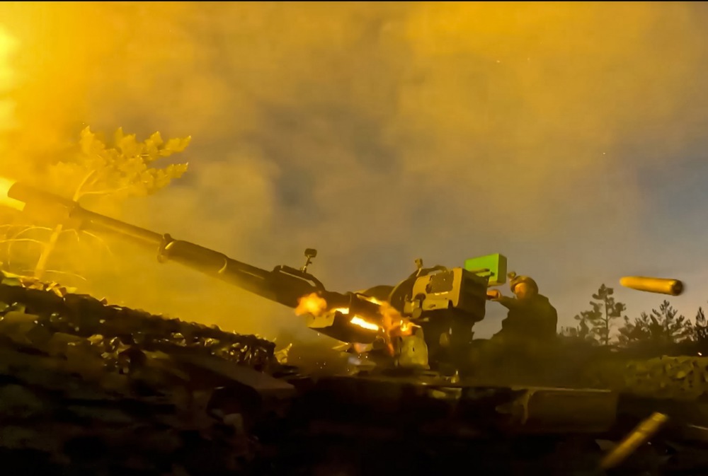 Russian artillery unit deployed in Ukraine