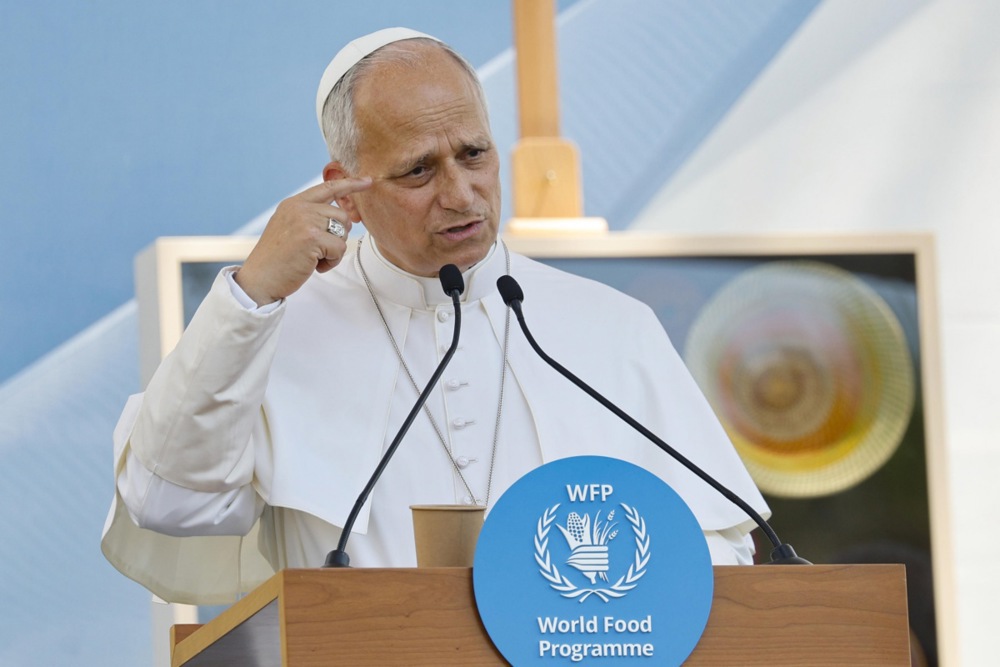 Pope Leo XIV visits WFP headquarters in Rome