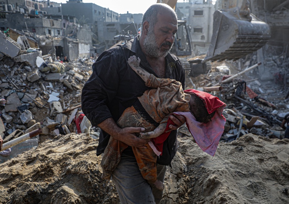 Search operations continue one day after airstrike on Jabalia refugee camp